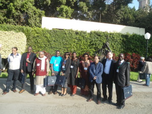 In Ethiopia with other African writers