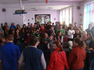 A performance in Petrila, 2012.