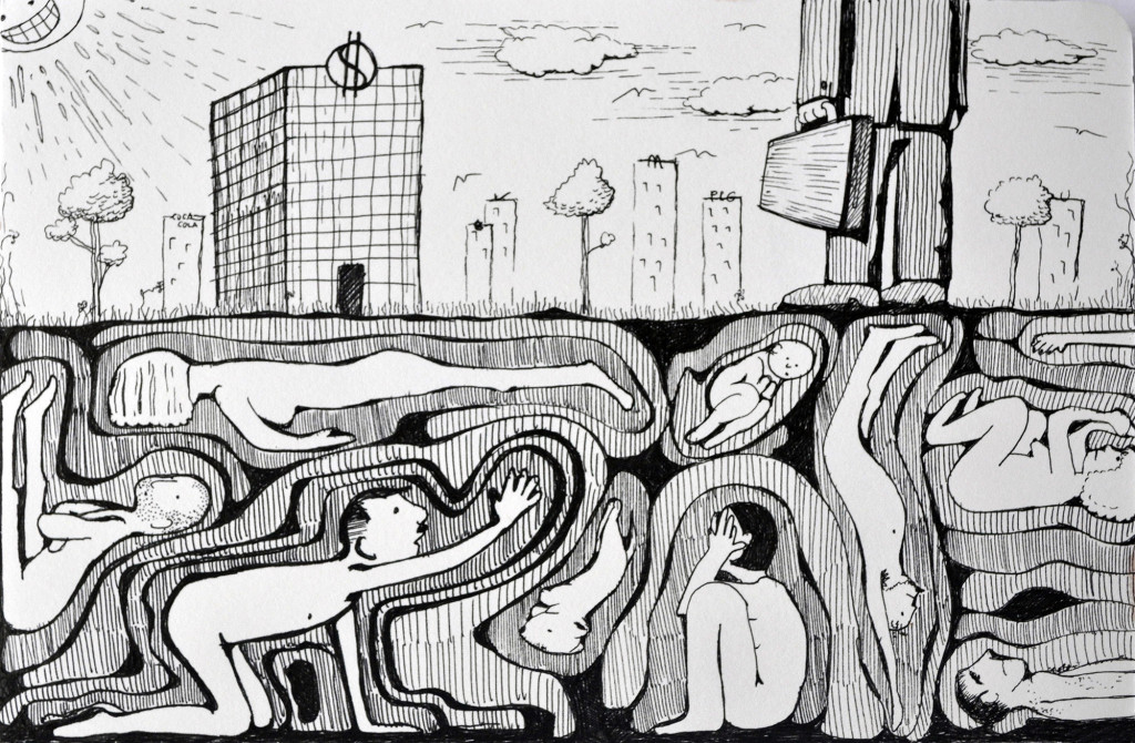 Alexandra Horghidan. Humans, 2014.