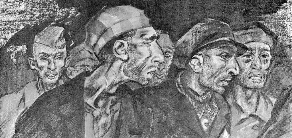 Henri Pieck, militant anti-fascist deportat la Buchenwald. Evrei, 1949.