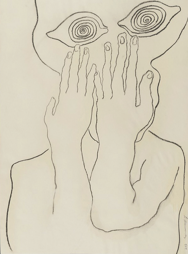 Leon Misosniky, artist and anti-fascist militant, no title, 93 x 65, marker